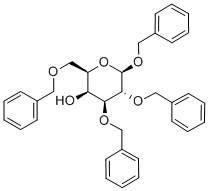 1,2,3,6-四-O-苄基-Β-D-吡喃半乳糖苷 结构式
