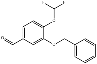3-苄氧基-4-二氟甲氧基苯甲醛 结构式