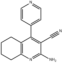 3-Quinolinecarbonitrile,2-amino-5,6,7,8-tetrahydro-4-(4-pyridinyl)-(9CI) 结构式