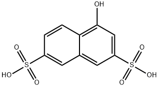 1-萘酚-3,6-二磺酸 结构式