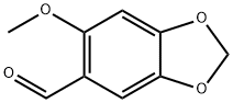6 -甲氧基- 1,2-亚甲二氧基苯- 5 -甲醛 结构式