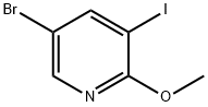 5-溴-3-碘-2-甲氧基吡啶 结构式