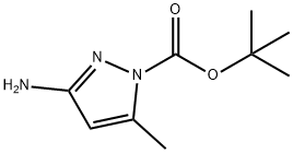 1-BOC-3-氨基-5-甲基吡唑 结构式