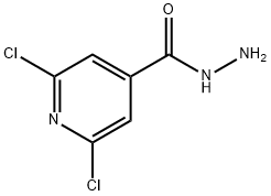 2,6-二氯异烟酰肼 结构式