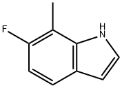 6-氟-7-甲基吲哚 结构式