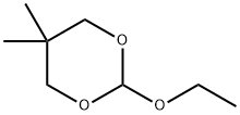 2-ETHOXY-5,5-DIMETHYL-1,3-DIOXANE 结构式
