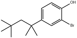 2-溴-4-特辛基苯酚 结构式
