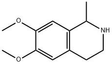 异喹啉,1,2,3,4-四氢-6,7-二甲氧基-1-甲基-,盐酸盐 结构式