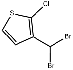 2-氯-3-(二溴甲基)噻吩 结构式