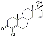 4-氯甲睾酮 结构式