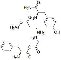 B-ALA-ARG-GLY-PHE-PHE-TYR AMIDE) 结构式