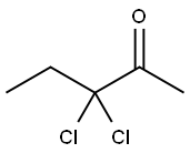 2-Pentanone,  3,3-dichloro- 结构式