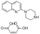 2-[1-哌嗪基]喹啉马来酸盐 结构式