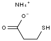 ammonium mercaptopropionate  结构式