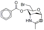 Methyl 3-Acetylamino-4-O-benzoyl-6-bromo-2,3,6-trideoxy -α-D-ribo-hexopyranoside 结构式
