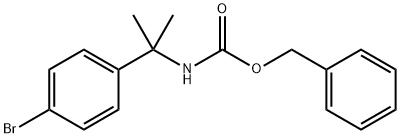 Benzyl N-[2-(4-broMophenyl)propan-2-yl]carbaMate 结构式