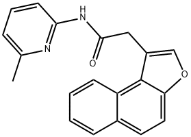 Naphtho[2,1-b]furan-1-acetamide, N-(6-methyl-2-pyridinyl)- (9CI) 结构式