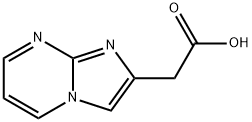 Imidazo(1,2-a)pyrimidine-2-aceticacid 结构式