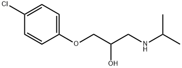 1-(Isopropylamino)-3-(4-chlorophenoxy)propane-2-ol 结构式