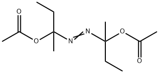 1,1'-azobis(1-methylpropyl) diacetate 结构式