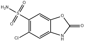 5-氯-2,3-二氢-2-氧代苯并恶唑-6-磺酰胺 结构式
