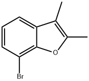 7-BROMO-2,3-DIMETHYL-1-BENZOFURAN 结构式