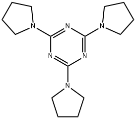 2,4,6-三吡咯-1,3,5-三嗪 结构式