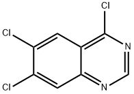 4,6,7-三氯喹唑啉 结构式