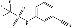 Methanesulfonamide,  N-(3-cyanophenyl)-1,1,1-trifluoro- 结构式