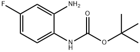 (2-氨基-4-氟苯基)-氨基甲酸-1,1-二甲基乙酯 结构式
