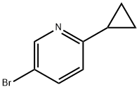 3-溴-6-(环丙基)吡啶 结构式