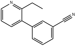 Benzonitrile, 3-(2-ethyl-3-pyridinyl)- (9CI) 结构式