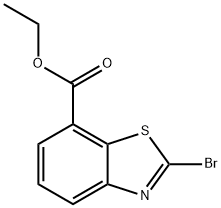 2-溴苯并[D]噻唑-7-甲酸乙酯 结构式