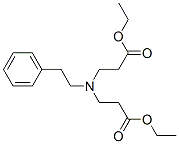 3,3′-(苯乙基亚胺)二丙酸二乙酯 结构式