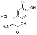 L-3,4-二羟基苯丙氨酸盐酸盐 结构式