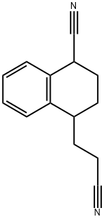 4-Cyano-1,2,3,4-tetrahydro-1-naphthaleneacetonitrile 结构式