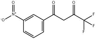 4,4,4-trifluoro-1-(3-nitrophenyl)butane-1,3-dione 结构式