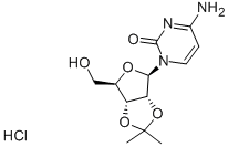 2',3'-O-ISOPROPYLIDENECYTIDINE HYDROCHLORIDE 结构式