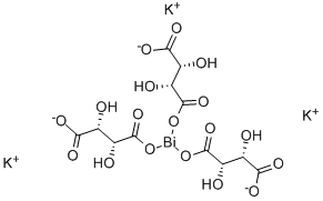 酸式酒石酸鉍鉀 结构式