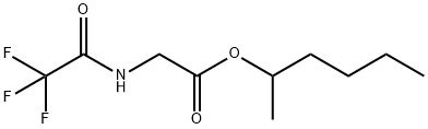 N-(Trifluoroacetyl)glycine 1-methylpentyl ester 结构式