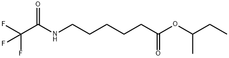 6-[(Trifluoroacetyl)amino]hexanoic acid 1-methylpropyl ester 结构式