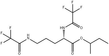 N2,N5-Bis(trifluoroacetyl)-L-ornithine (1-methylpropyl) ester 结构式