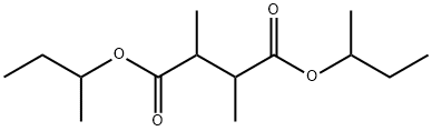 2,3-Dimethylbutanedioic acid bis(1-methylpropyl) ester 结构式