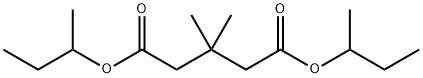 3,3-Dimethylpentanedioic acid bis(1-methylpropyl) ester 结构式