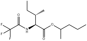N-(Trifluoroacetyl)-L-isoleucine 1-methylbutyl ester 结构式