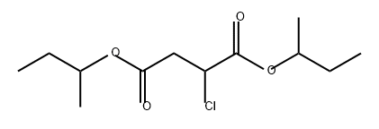 2-Chlorobutanedioic acid bis(1-methylpropyl) ester 结构式