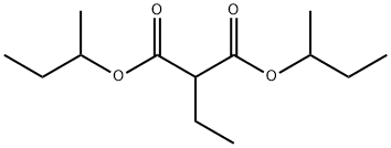 2-Ethylpropanedioic acid bis(1-methylpropyl) ester 结构式