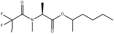 N-Methyl-N-(trifluoroacetyl)-L-alanine 1-methylpentyl ester 结构式