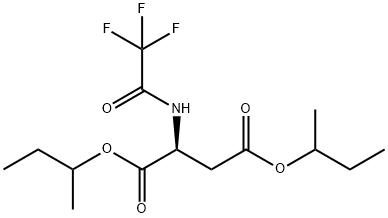 N-(Trifluoroacetyl)-L-aspartic acid bis(1-methylpropyl) ester 结构式
