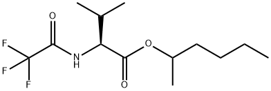 N-(Trifluoroacetyl)-L-valine 1-methylpentyl ester 结构式